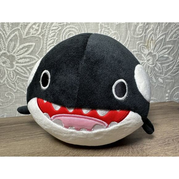 Kepelon 8.5" Black Orca Whale Soft & Round Stuffed Animal Plush - Picture 2 of 5